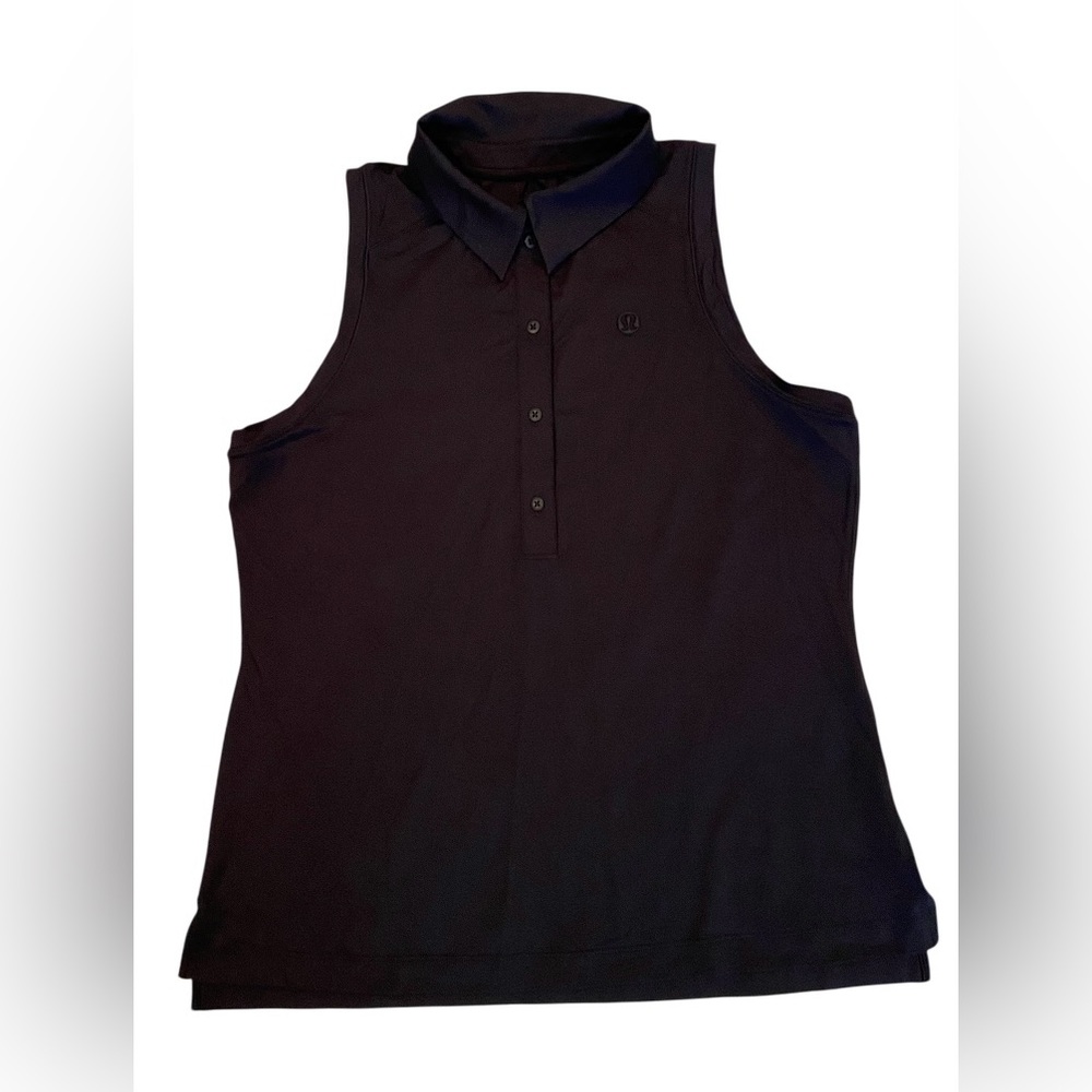 lululemon athletica Black Sleeveless Polo Tank